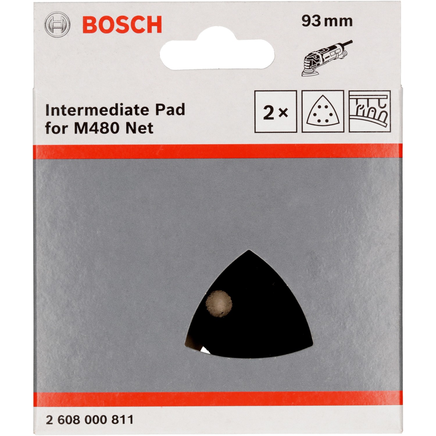Bosch Schleiftellerschoner Pad 93 mm x 93 mm 2 Stück