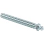 Silberne Fath Gewindestange M16x150 mm aus verzinktem Stahl mit Kugel-15 Gelenk für Sanitärinstallation.