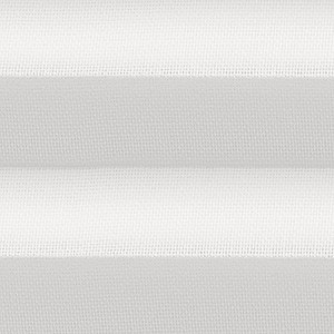 Detailaufnahme: Weißes Velux Plissee FHL C02 1016S, manuell bedienbar.