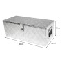 Aluminium Deichselbox für PKW Anhänger, abschließbar, 60x30x25cm, zur Werkzeug Aufbewahrung.