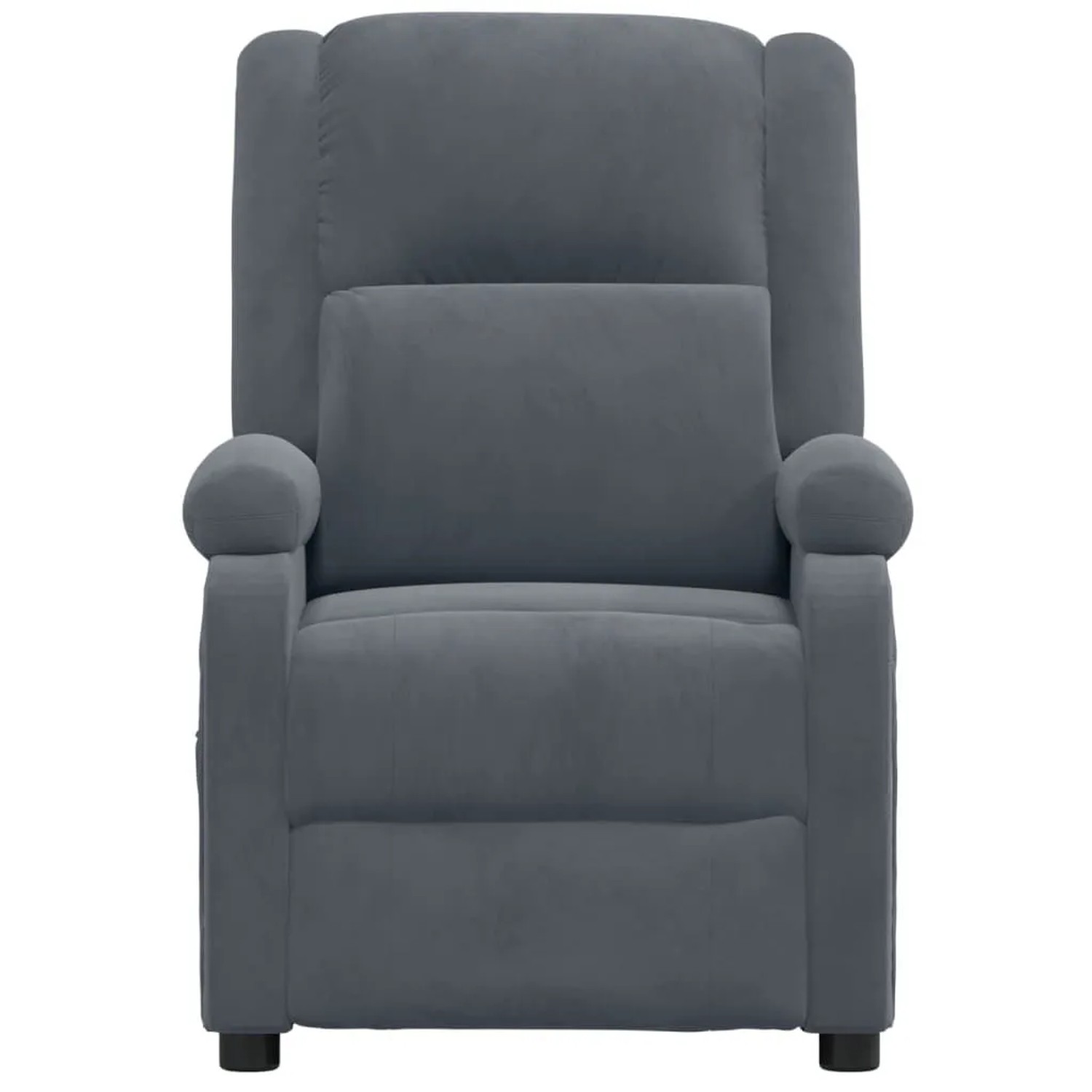 vidaXL Massagesessel Elektrisch Dunkelgrau Samt 3098405_4