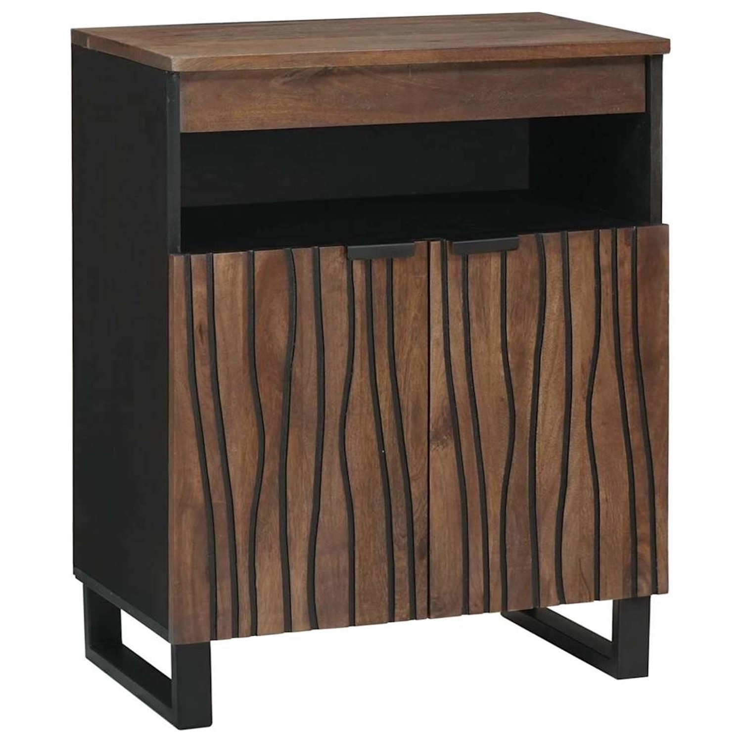 vidaXL Sideboard Braun 60 x 33 x 75 cm Massives Mangoholz 4018033 günstig online kaufen