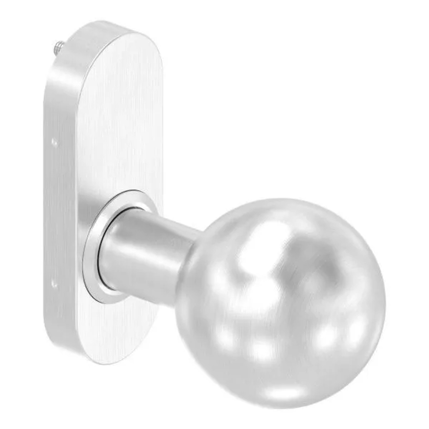 FeNau Drückerknopf V2A Edelstahl Ø 50 mm Drehbar Gerade Außer Mitte