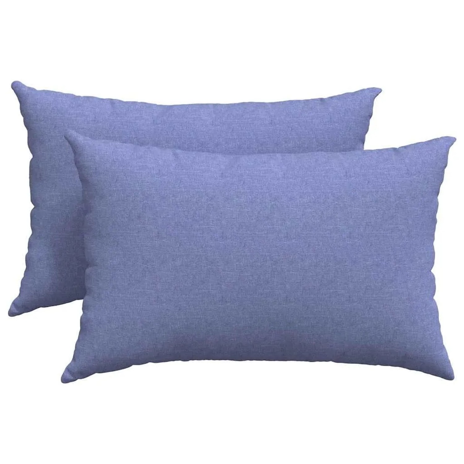 vidaXL Sofakissen 2 Stück Blau 60 x 40 cm Stoff 42013667