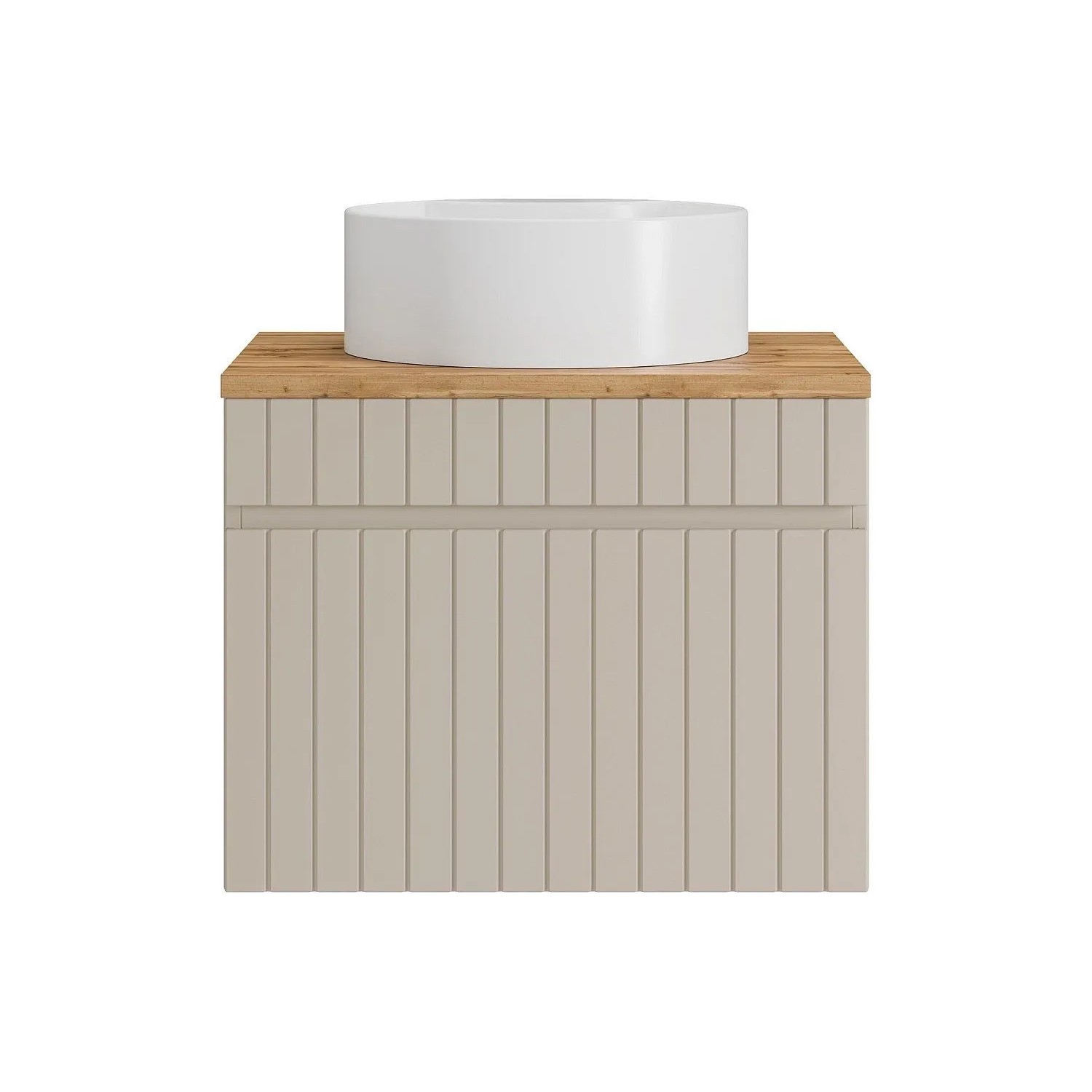 Vente-unique Einzelwaschtisch Satara Beige 60 cm