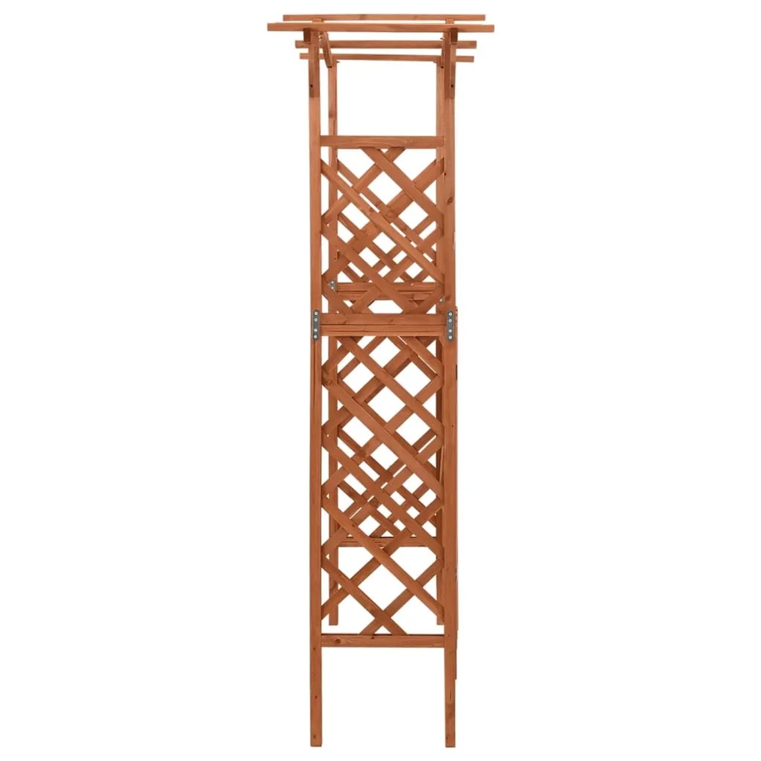 vidaXL Pergola mit Tor aus Tannenholz, 116x40x204 cm, Rankhilfe für Gartenwege.