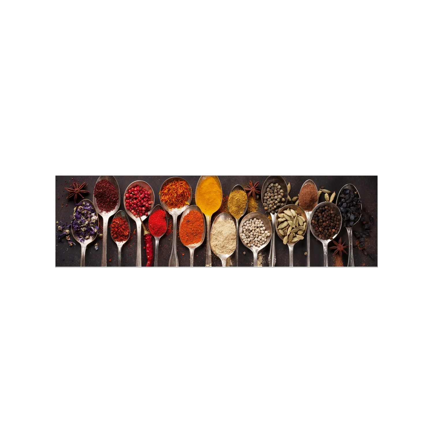 MySpotti Küchenrückwand Profix Cucina Piccante 210 x 60 cm Rot-Gelb-Schwarz