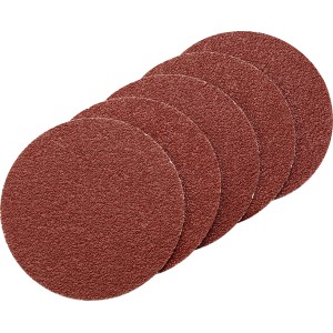 LUX Haftschleifauflagen, Ø 125 mm, K40, ungelocht, für Winkelschleifer, Holz- und Metallbearbeitung.