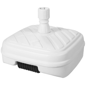 Weißer Doppler Füll-Sockel (48 l) aus HDPE mit Rollen für Sonnenschirme (Rohr 33-48 mm).