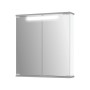 Jokey Spiegelschrank Cento, 60x65 cm, alufarben mit LED-Beleuchtung.