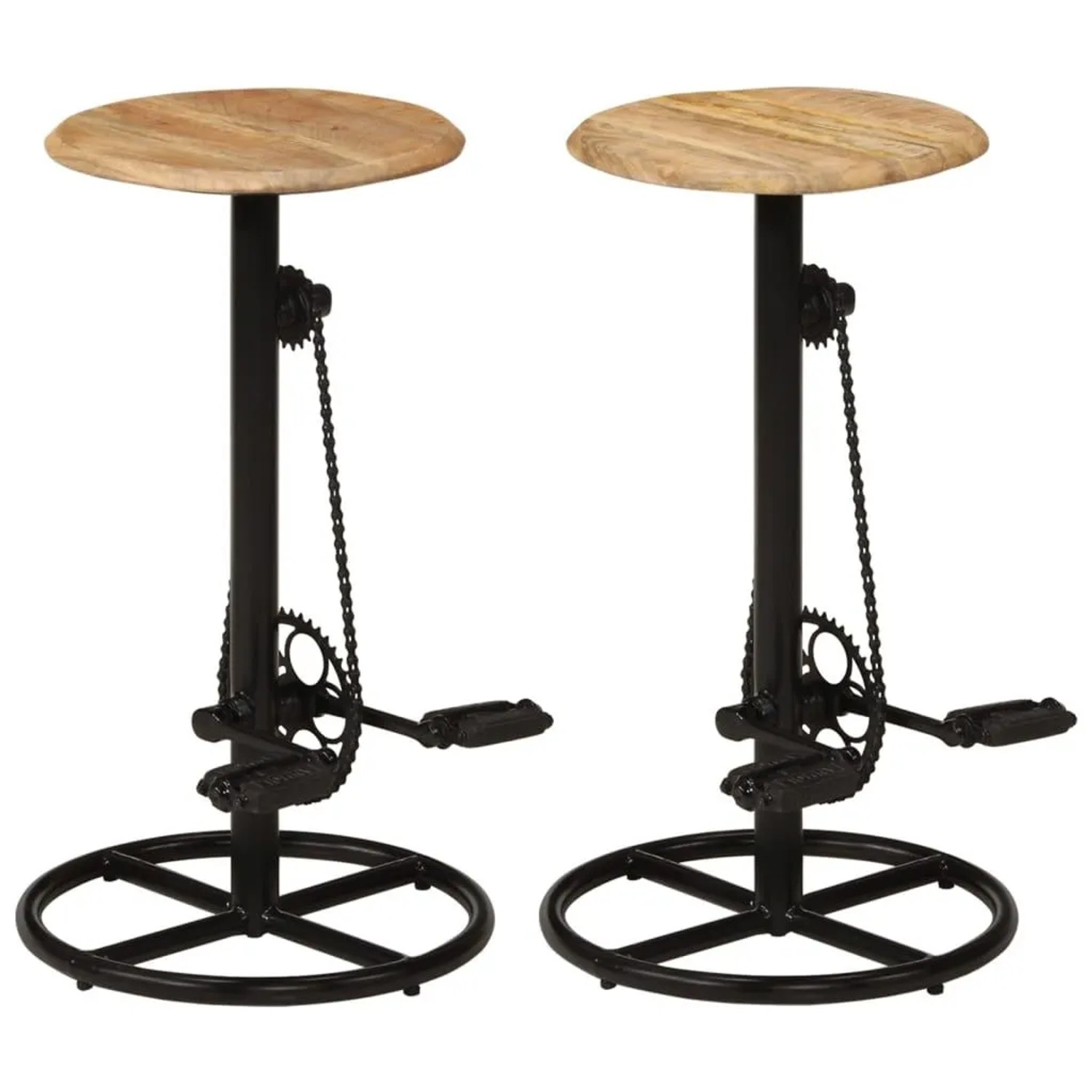 vidaXL Barhocker 2 Stk Massivholz Mango 246413