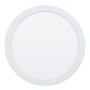 Weißer Eglo LED-Einbauspot Fueva 5, Ø 21,6 cm, 3000K. Runde LED-Einbauleuchte für den Innenbereich.