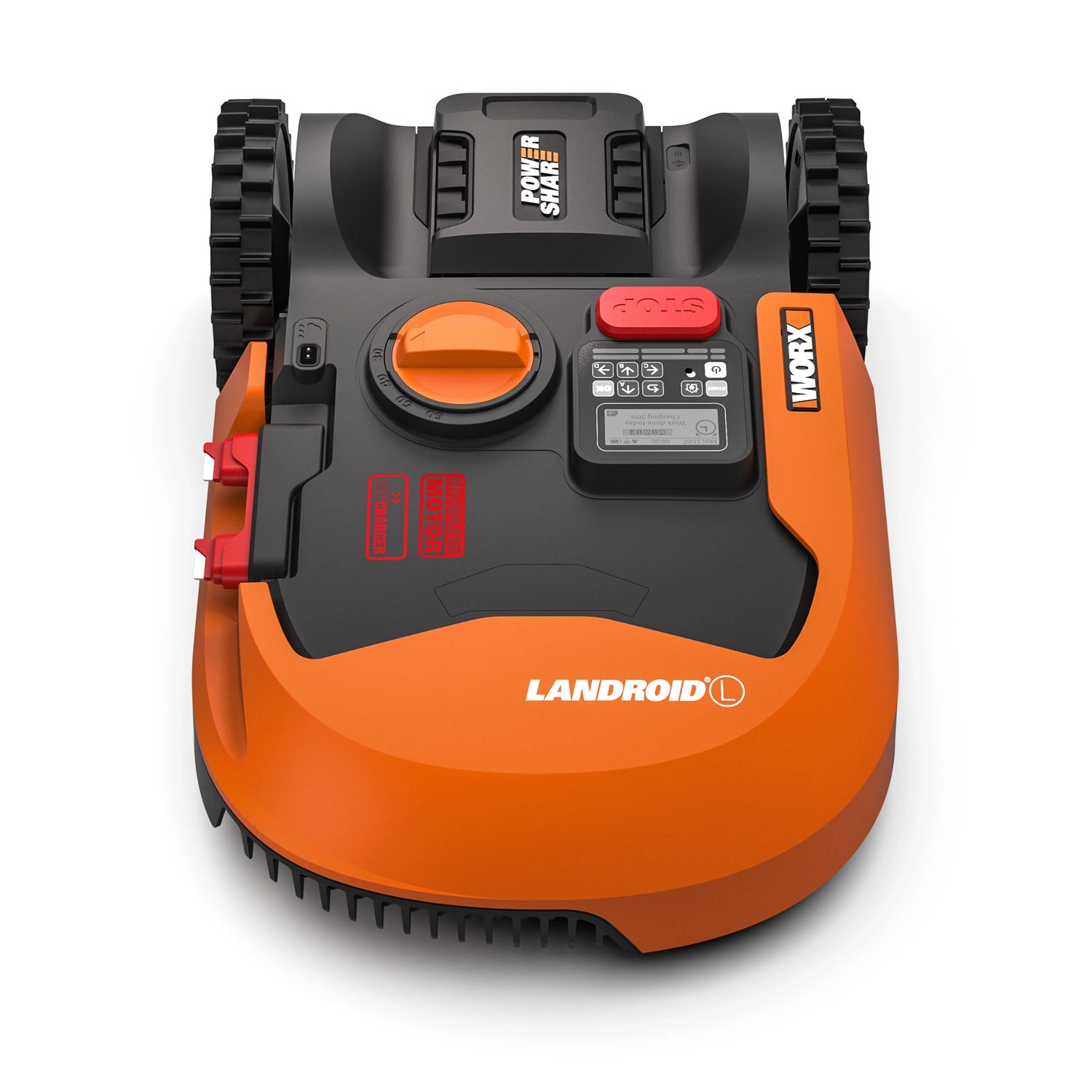 Worx Landroid L2000 Mähroboter, orange/schwarz, für Rasenflächen bis 2000 m².
