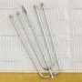 Metallhaken für gelbe vidaXL Verdunkelungsvorhänge in Leinenoptik, 2er-Set.
