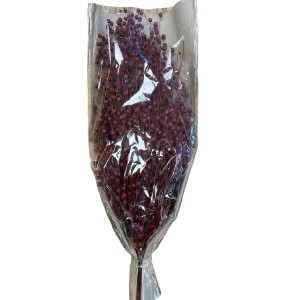 Rotes Trockenblumen-Bündel Linum Dried Flowers (50 g) für Weihnachtsdeko und Gestecke.