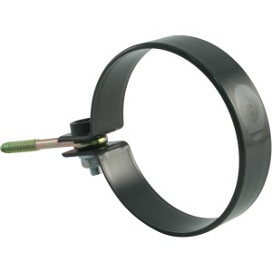 Marley Rohrschelle DN 53 anthrazit mit Ringschraube, 2er-Set zur Fallrohrbefestigung.