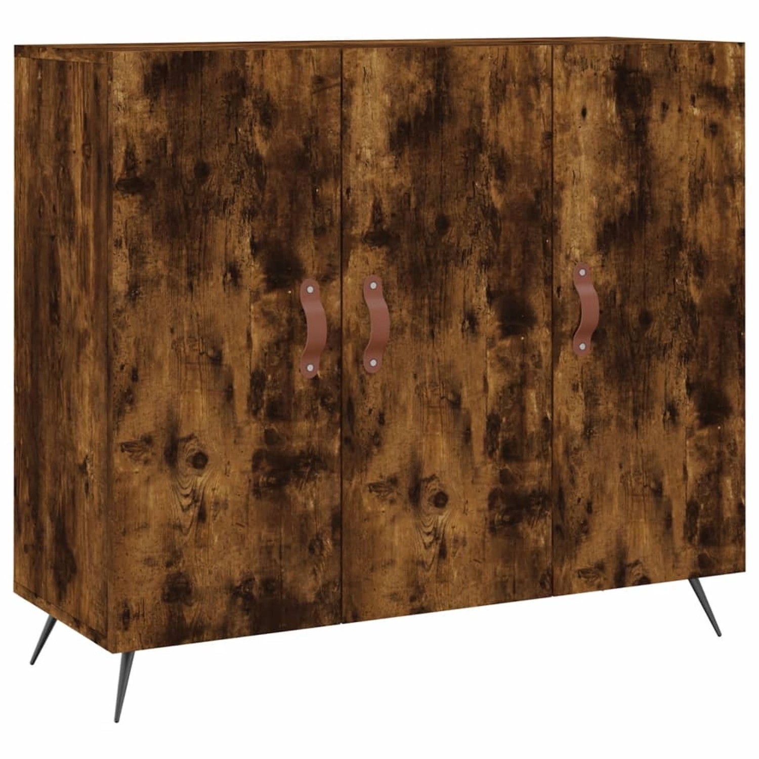 vidaXL Sideboard Räuchereiche 90x34x80 cm Holzwerkstoff 828081 günstig online kaufen