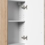 Offener Posseik Bad-Hängeschrank Rima, Eiche hell, 40 cm breit, mit Einlegeboden.