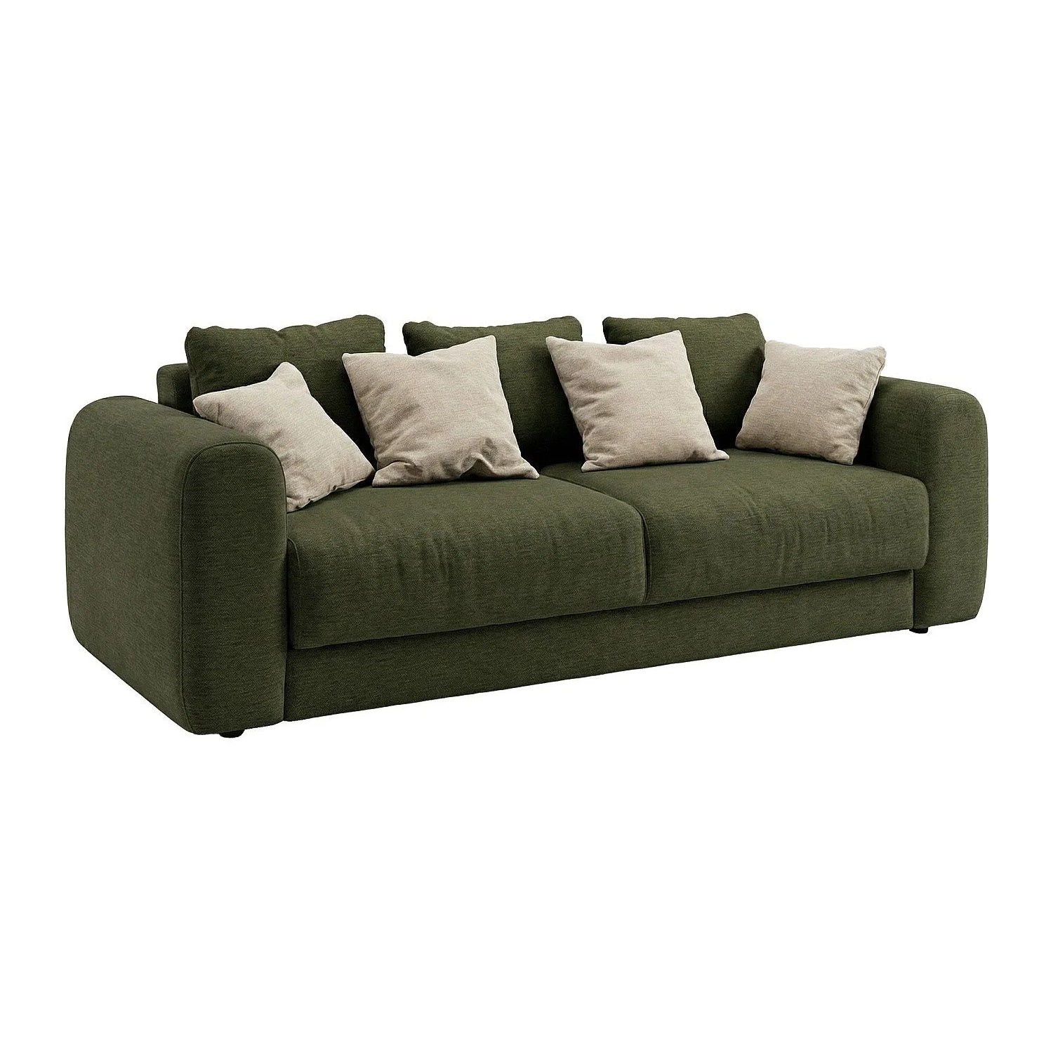 Vente-unique Schlafsofa Zabano Grün 250 cm