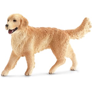 Schleich Farm World Golden Retriever Hündin, detailgetreue Spielfigur.