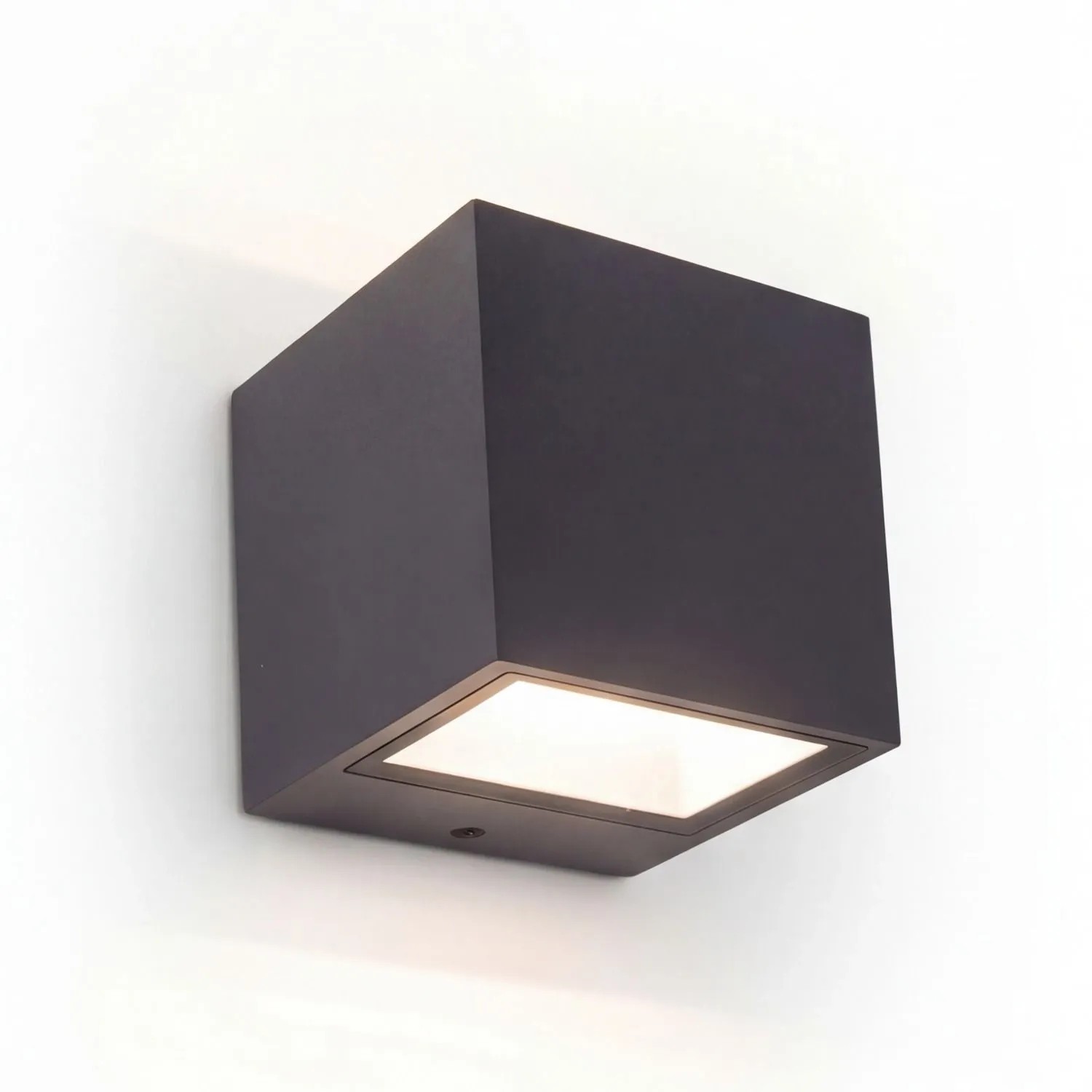 Licht-Erlebnisse Up Down Außenleuchte LED Aluminium 8,8 CM Breit IP54 Anthrazit 4000 K 850 LM Klein