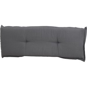 Madison Bankauflage Panama Grey für 3-Sitzer Bänke, ca. 140x48cm, graues Baumwoll-Polyester-Gemisch.
