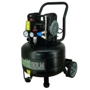 TRUTZHOLM Flüsterkompressor 36L, vertikal, leise, 900W, 62dB, 8 Bar. Ideal für Werkstatt & Garage.