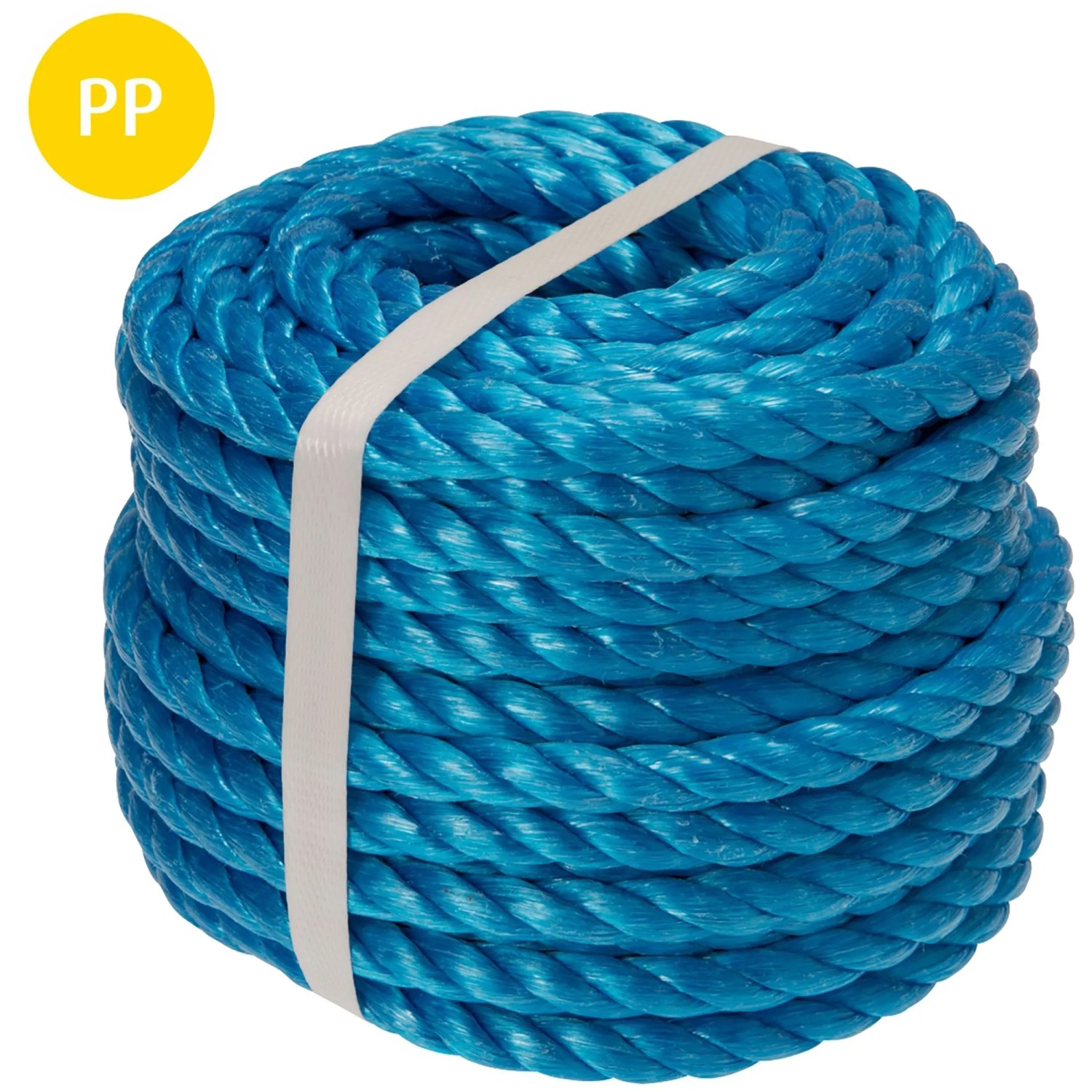 Conacord Seil Polypropylen-Split Gedreht Ø 12 mm Länge 20 m Blau