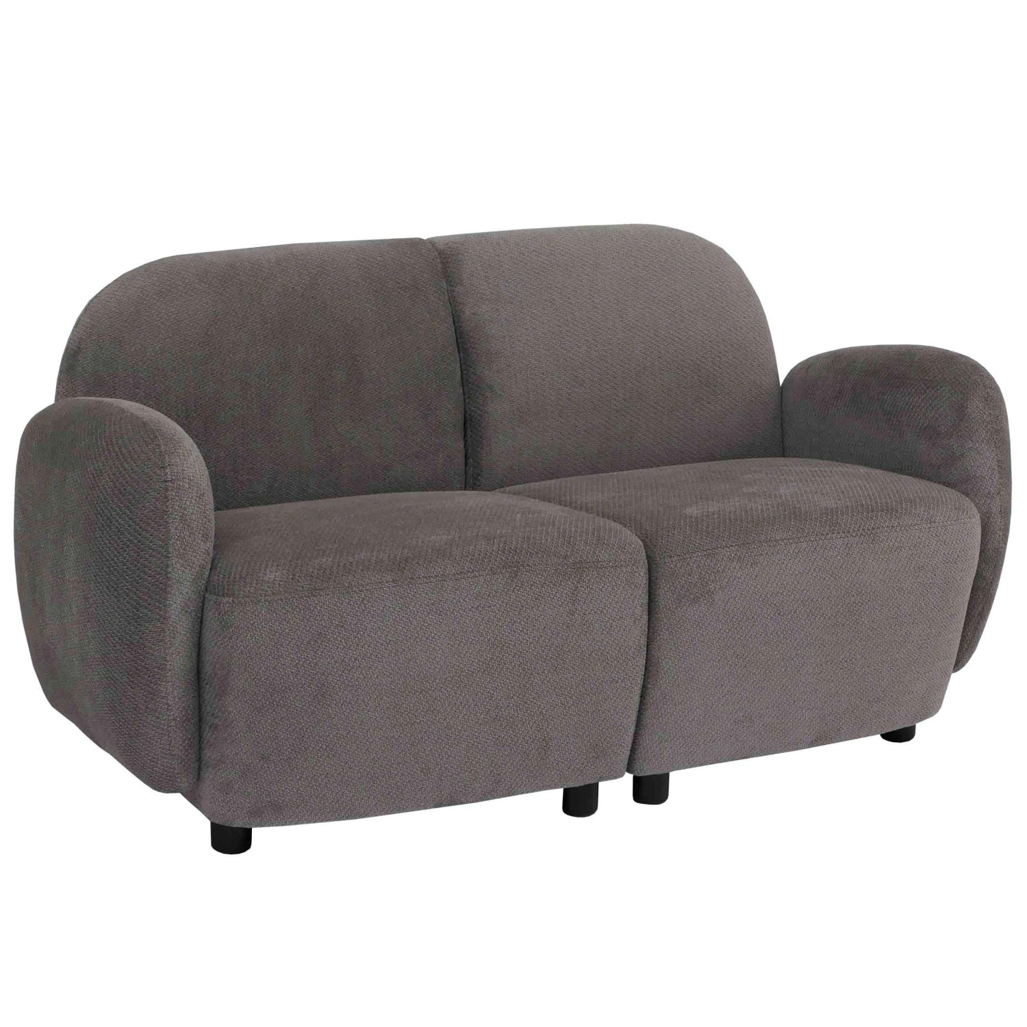 MCW 2er-Sofa P33 Stoff/Textil Chenille Öko-Tex Hellgrau