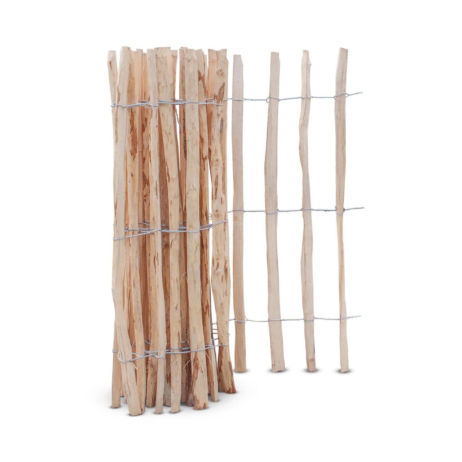 Stiltreu Staketenzaun Haselnuss 500 cm x 90 cm Lattenabstand 7-9 cm günstig online kaufen