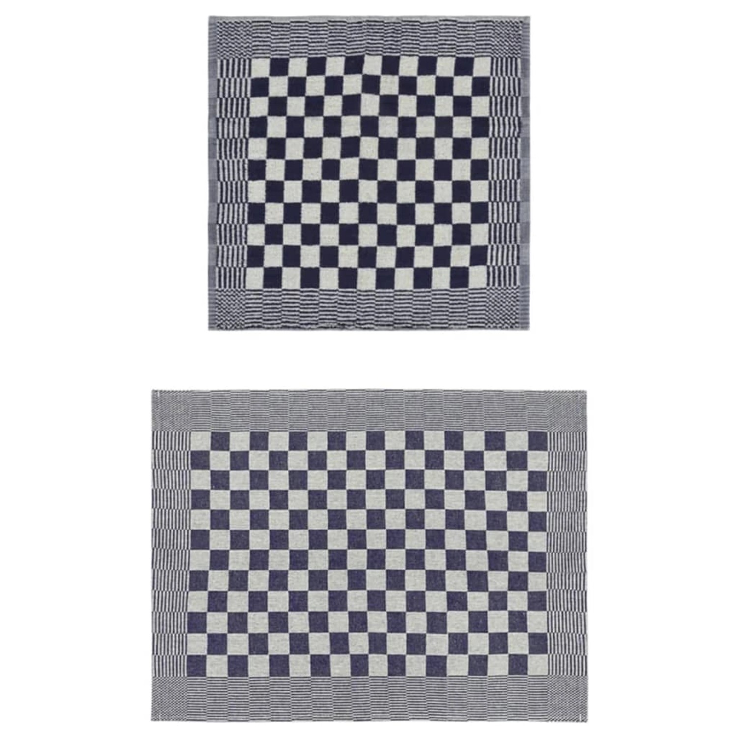 vidaXL 50-Tlg Handtuch-Set Blau und Weiß Baumwolle 136290 günstig online kaufen