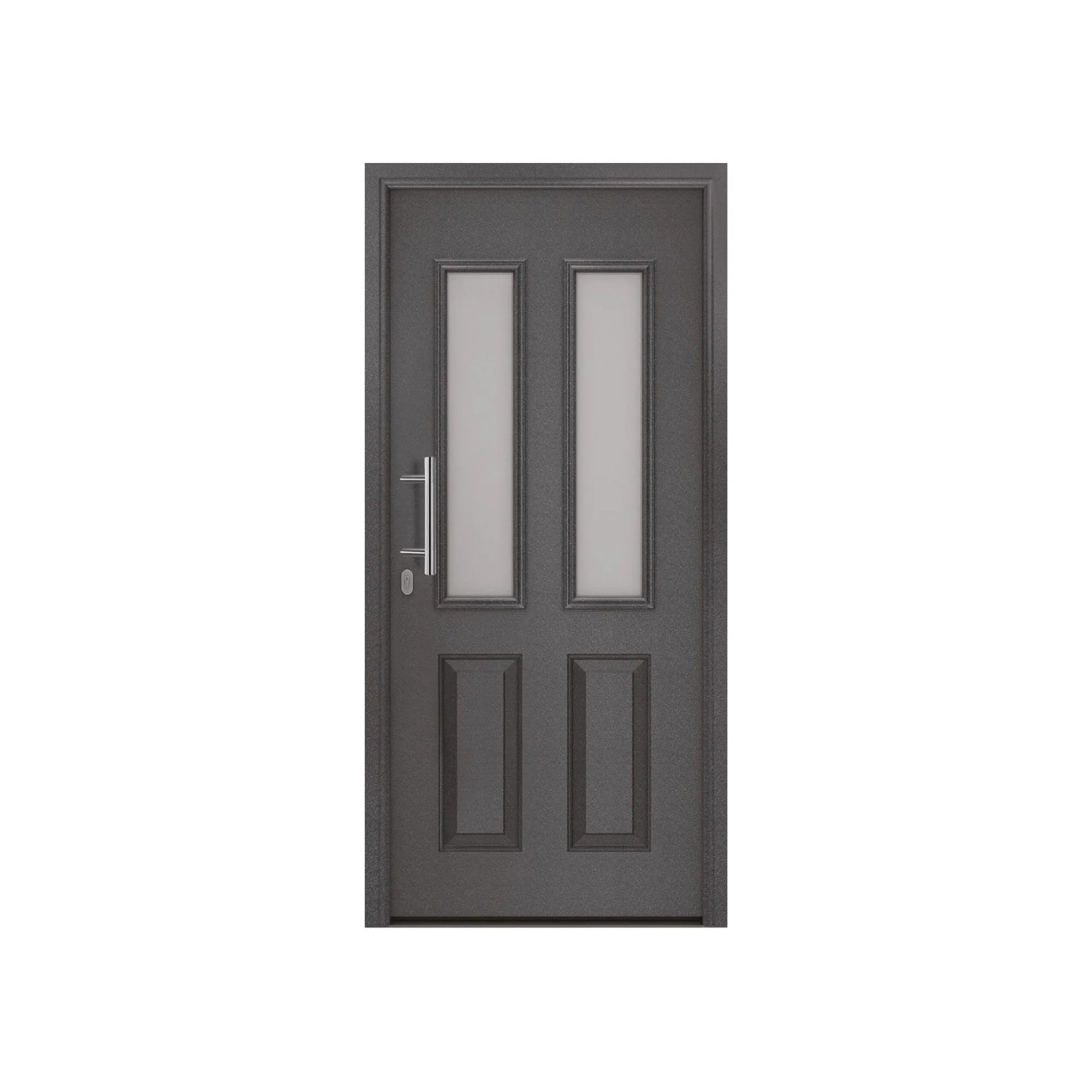 EcoStar Haustür IsoPro IP 410S Anthrazit-Metallic 110 cm x 210 cm DIN Links