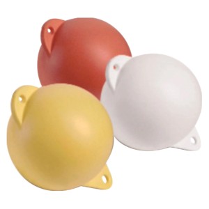 Seilflechter Markierungsbojen, 150 mm, in Orange, Weiß und Gelb, für Boot-Zubehör.