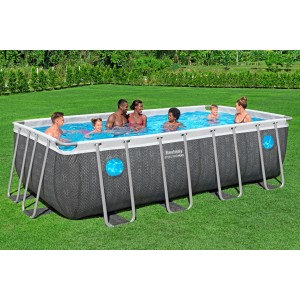 Bestway Frame Pool-Set Steel Pro Max Splashview 488 cm x 244 cm x 122 cm