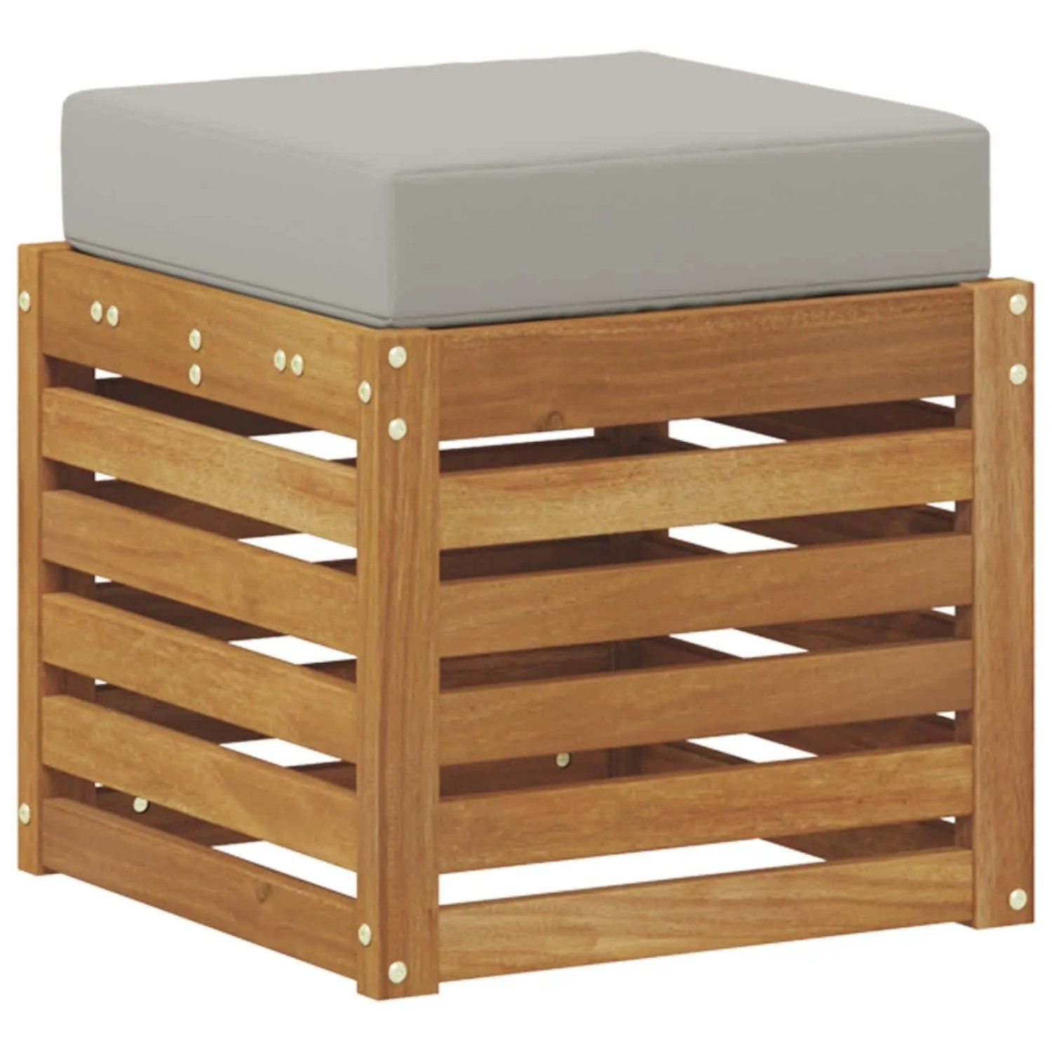 vidaXL Outdoor Hocker Bank Massivholz Akazie Natur 900677