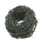Grüner Stacheldraht, PVC-beschichtet, 50 m Rolle für Zäune und Abgrenzungen.