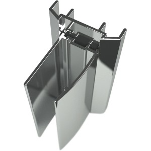 Schulte Profil für Badewannenaufsätze der Serie Komfort in Chromoptik.