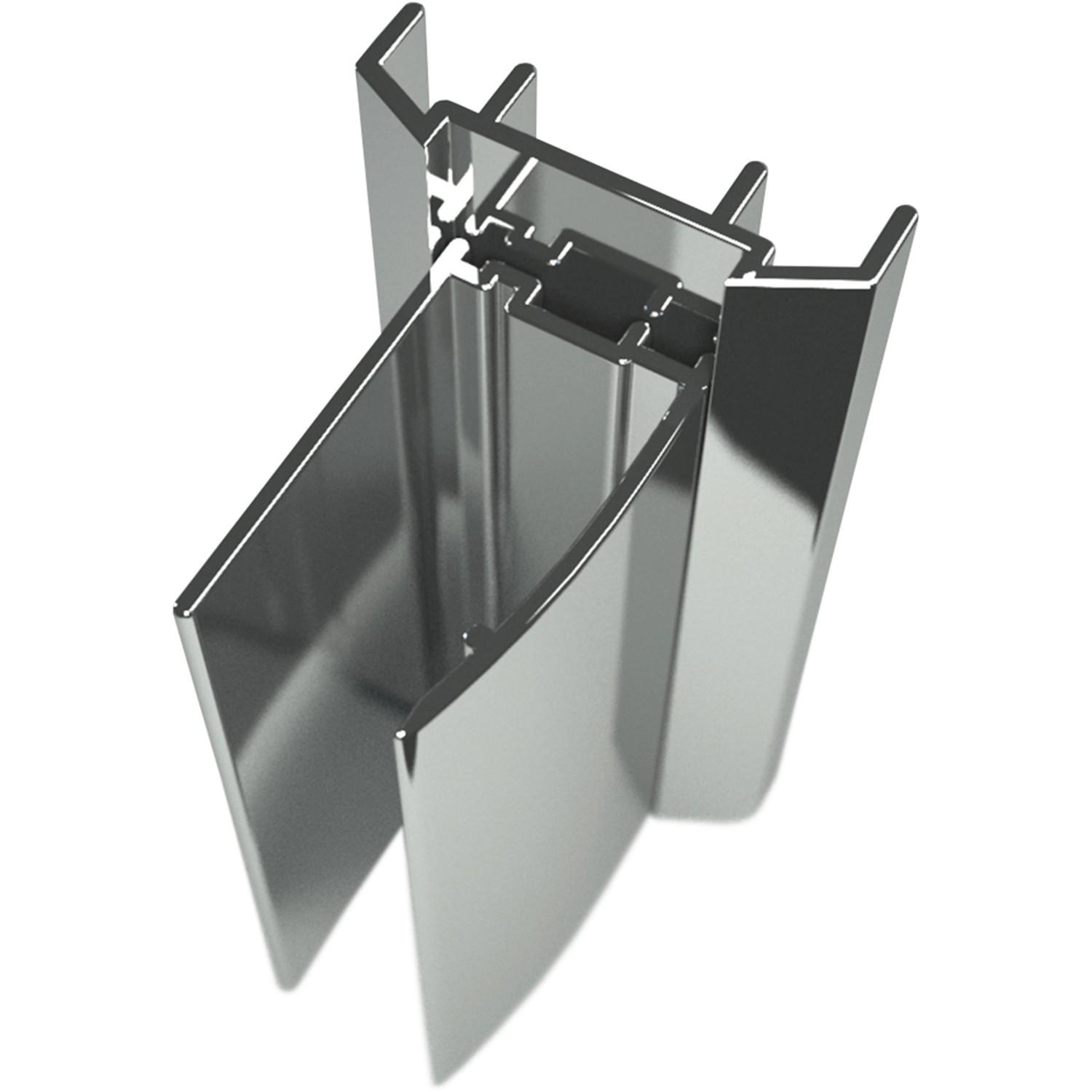 Schulte Profil für Badewannenaufsätze Serie Komfort Chromoptik