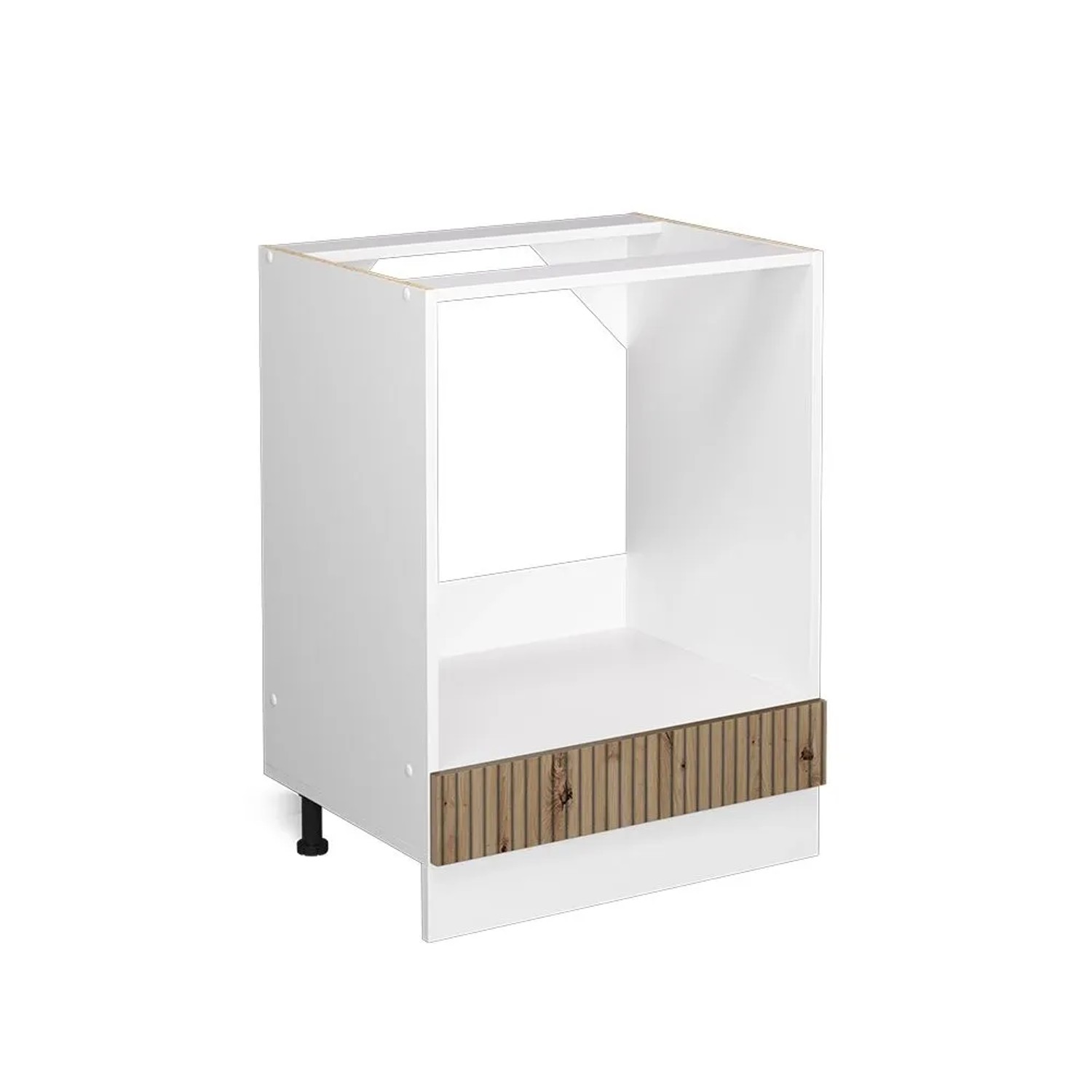 Vicco Herdumbauschrank R-Line Artisan-Eiche Weiß 60 cm ohne Arbeitsplatte