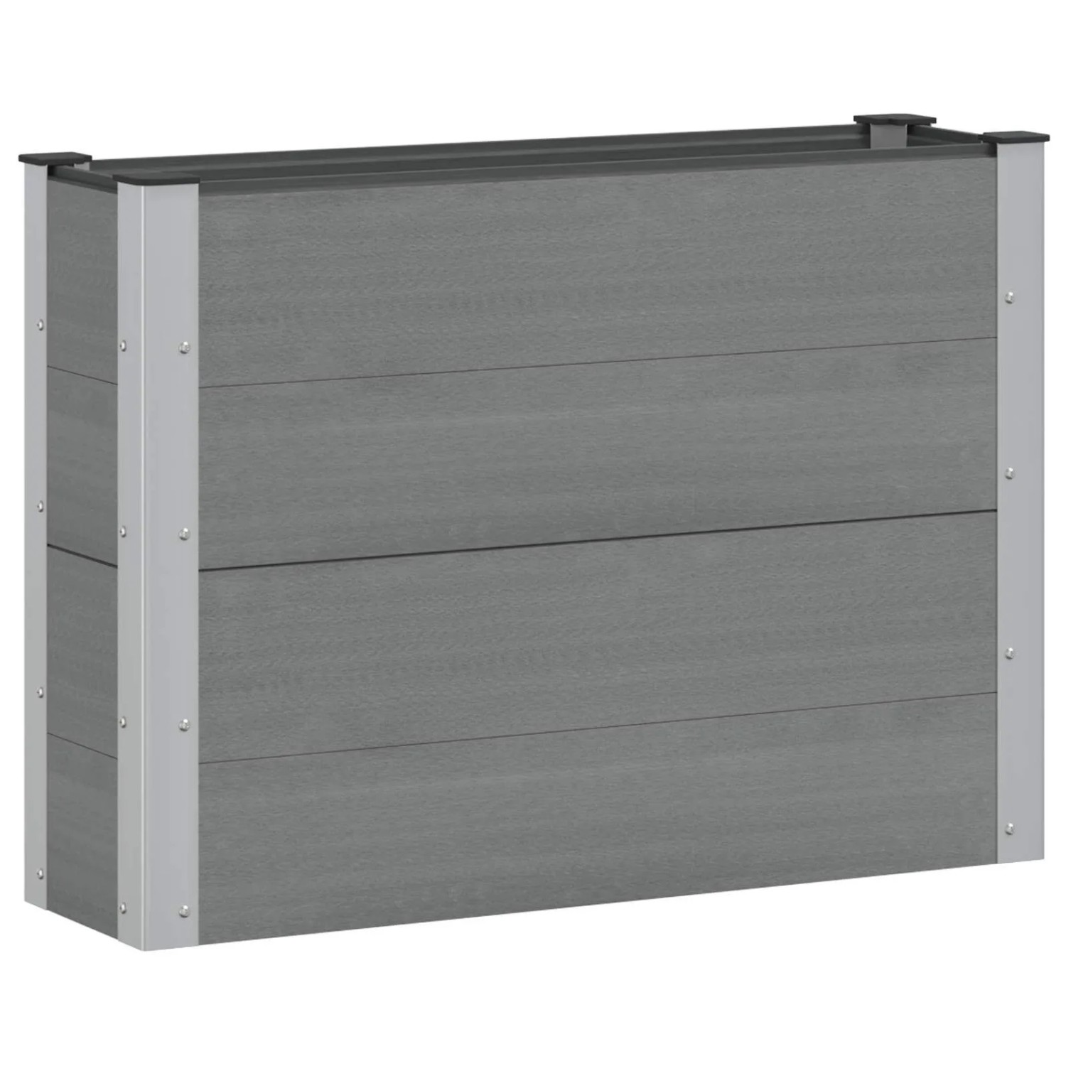 vidaXL Hochbeet Grau 100 x 30 x 72 cm 42039019