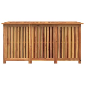 VidaXL Gartenbox aus Akazienholz, 150x80x75 cm, zur Aufbewahrung von Gartenutensilien.