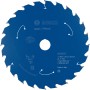 Blaues Bosch Kreissägeblatt Expert for Wood für Akkusägen, Detailansicht.