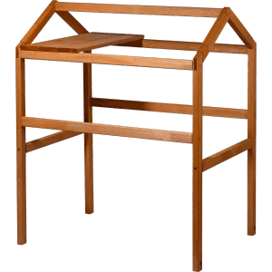 Dobar Pflanzturm-Aufsatz Magic Kubus 2.0, bernsteinfarben, mit Ablage für Hochbeet.