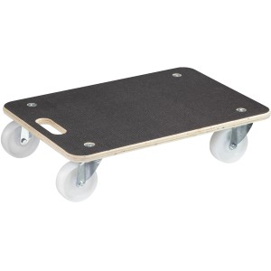 Wagner Transporthilfe 1614 mit 400 kg Tragkraft, Holzbrett mit Rollen und Tragegriff.