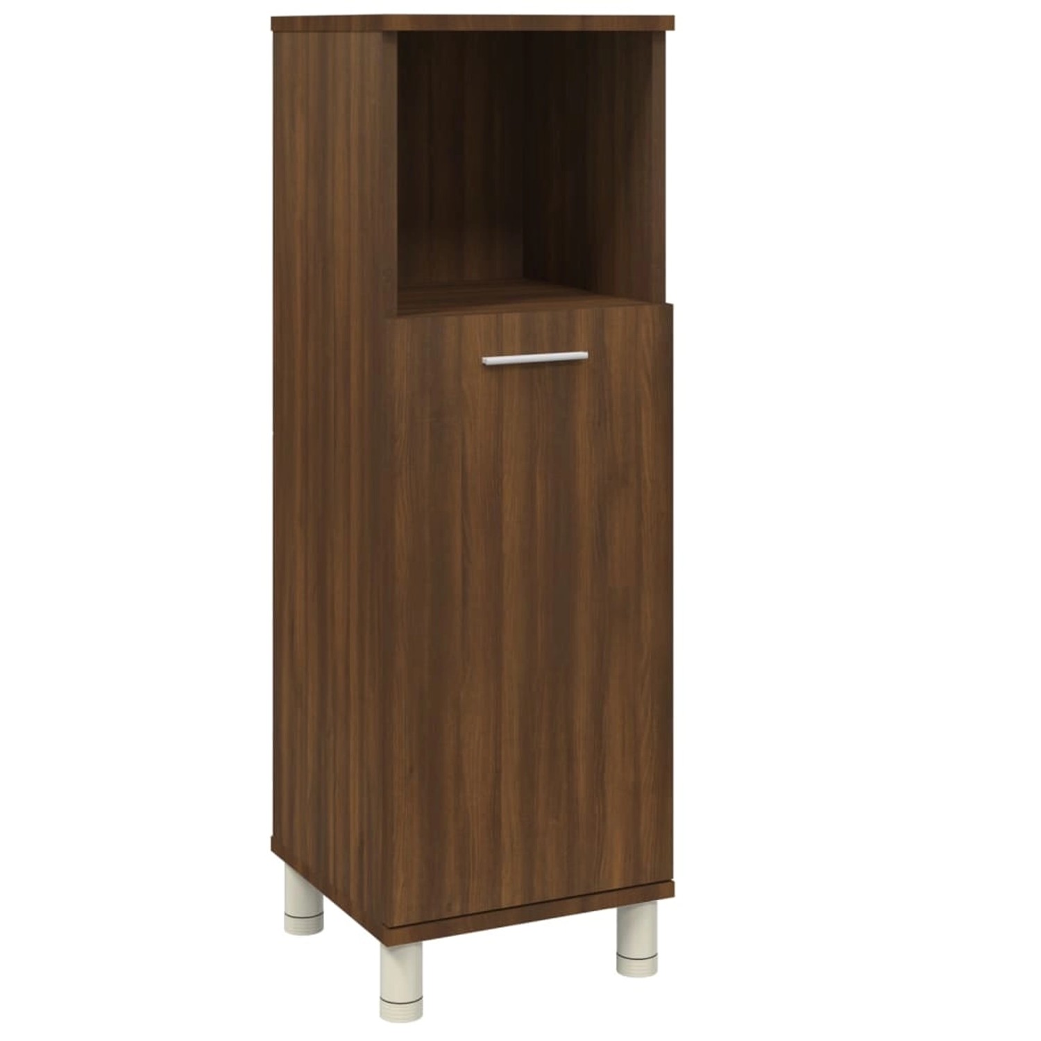 vidaXL Badschrank Braun Eichen-Optik 30x30x95 cm Holzwerkstoff Modell 2 günstig online kaufen