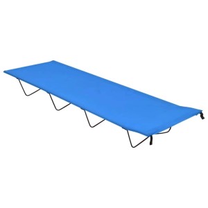 vidaXL Campingbett 180x60x19 cm Oxford-Gewebe und Stahl Blau 312478