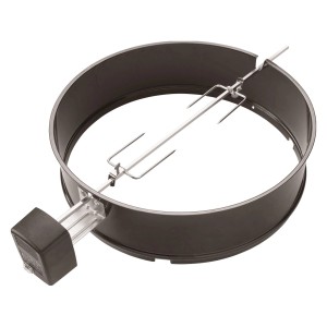 Weber Drehspieß BBQ 57 cm: Aufsatz mit Motor für Grills, für gleichmäßiges Grillen.