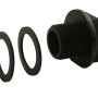 Marley Tonnenanschluss 19mm (3/4) 2er-Set für Kunststoff-Dachrinnen, Detailaufnahme.