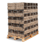 Große Palette Heizfuxx Pinikay Octagon Hartholz-Briketts, achteckig mit Zugloch, 960kg Brennstoffe.