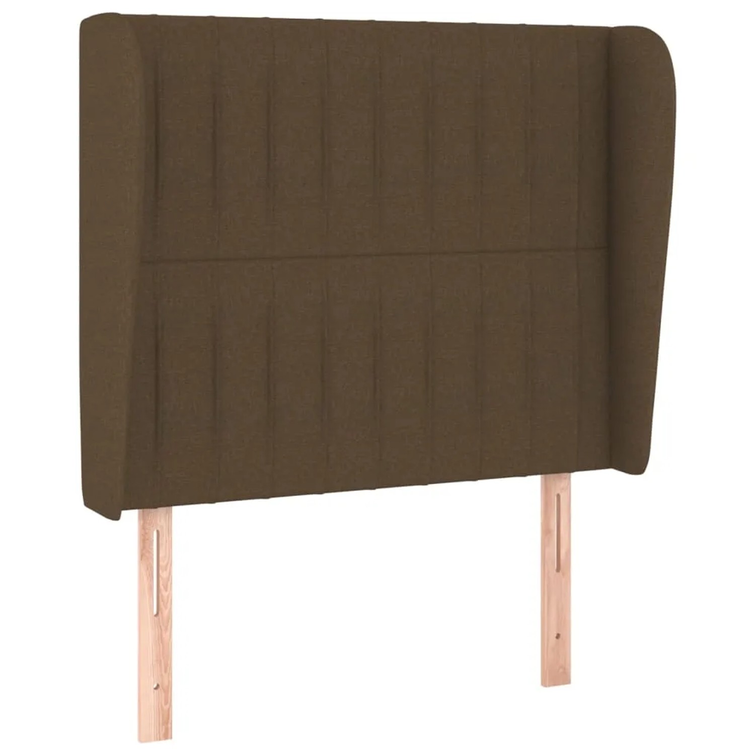Dunkelbraunes vidaXL Boxspringbett Kopfteil aus Stoff, 90x200 cm. Bett Zubehör.